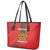 Custom Morocco Football Leather Tote Bag Go Lionesses of Atlas - Wonder Print Shop