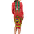 Custom Morocco Football Long Sleeve Bodycon Dress Go Lionesses of Atlas