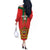 Custom Morocco Football Off The Shoulder Long Sleeve Dress Go Lionesses of Atlas - Wonder Print Shop