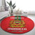 Custom Morocco Football Round Carpet Go Lionesses of Atlas