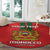 Custom Morocco Football Round Carpet Go Lionesses of Atlas