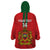 Custom Morocco Football Wearable Blanket Hoodie Go Lionesses of Atlas