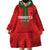 Custom Morocco Football Wearable Blanket Hoodie Go Lionesses of Atlas