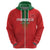 Custom Morocco Football Zip Hoodie Go Lionesses of Atlas