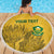 Custom South Africa Soccer Beach Blanket Go Banyana Banyana Proteas - Wonder Print Shop