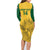 Custom South Africa Soccer Family Matching Long Sleeve Bodycon Dress and Hawaiian Shirt Go Banyana Banyana Proteas - Wonder Print Shop