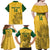 Custom South Africa Soccer Family Matching Off Shoulder Maxi Dress and Hawaiian Shirt Go Banyana Banyana Proteas - Wonder Print Shop