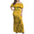 Custom South Africa Soccer Family Matching Off Shoulder Maxi Dress and Hawaiian Shirt Go Banyana Banyana Proteas - Wonder Print Shop