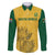 Custom South Africa Soccer Family Matching Puletasi and Hawaiian Shirt Go Banyana Banyana Proteas - Wonder Print Shop