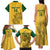 Custom South Africa Soccer Family Matching Tank Maxi Dress and Hawaiian Shirt Go Banyana Banyana Proteas - Wonder Print Shop