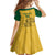 Custom South Africa Soccer Kid Short Sleeve Dress Go Banyana Banyana Proteas - Wonder Print Shop