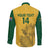 Custom South Africa Soccer Long Sleeve Button Shirt Go Banyana Banyana Proteas - Wonder Print Shop