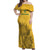 Custom South Africa Soccer Off Shoulder Maxi Dress Go Banyana Banyana Proteas - Wonder Print Shop