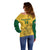 Custom South Africa Soccer Off Shoulder Sweater Go Banyana Banyana Proteas - Wonder Print Shop