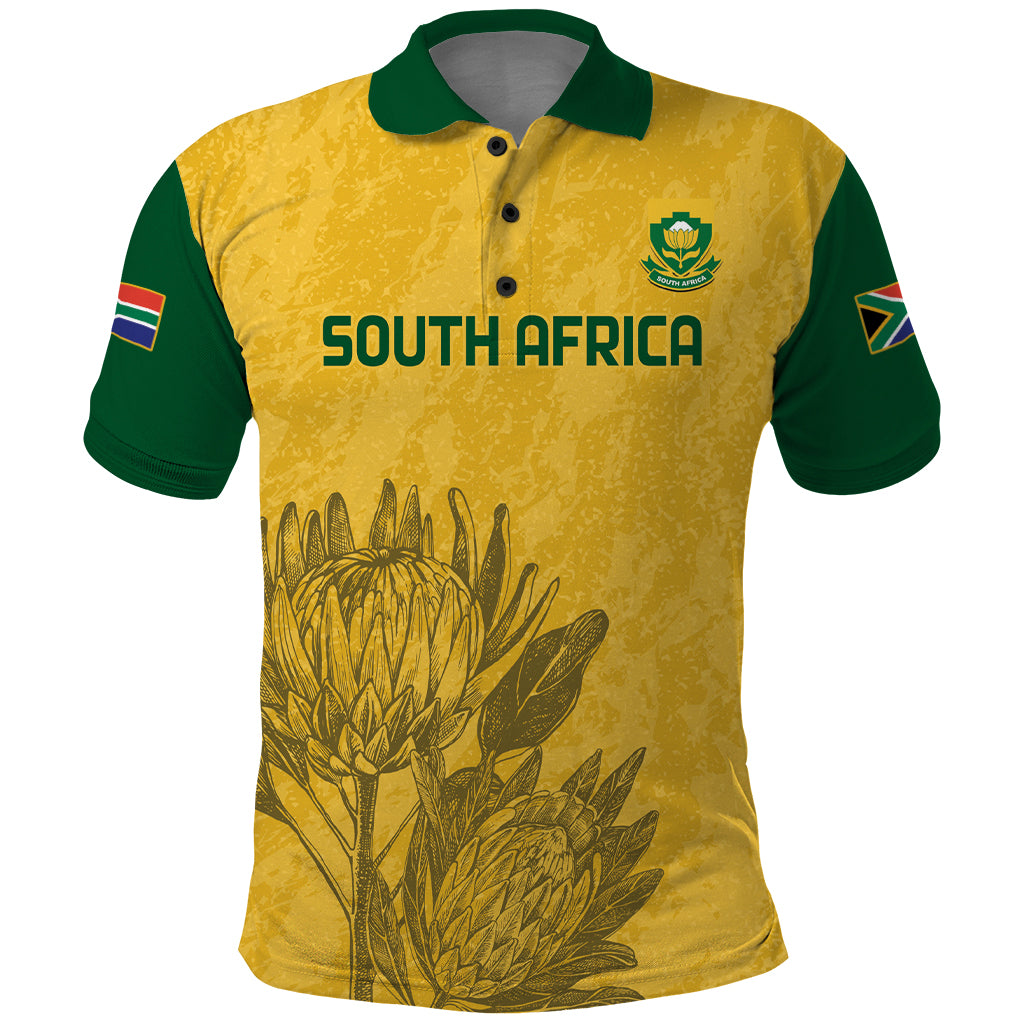 Custom South Africa Soccer Polo Shirt Go Banyana Banyana Proteas - Wonder Print Shop