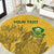 Custom South Africa Soccer Round Carpet Go Banyana Banyana Proteas