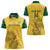 Custom South Africa Soccer Women Polo Shirt Go Banyana Banyana Proteas - Wonder Print Shop