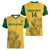 Custom South Africa Soccer Women V Neck T Shirt Go Banyana Banyana Proteas - Wonder Print Shop