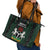 Nigeria Football Leather Tote Bag Go Super Falcons African Pattern - Wonder Print Shop