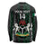 Custom Nigeria Football Long Sleeve Shirt Go Super Falcons African Pattern - Wonder Print Shop