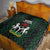 Custom Nigeria Football Quilt Go Super Falcons African Pattern