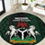 Custom Nigeria Football Round Carpet Go Super Falcons African Pattern