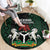 Custom Nigeria Football Round Carpet Go Super Falcons African Pattern