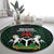 Custom Nigeria Football Round Carpet Go Super Falcons African Pattern