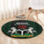 Custom Nigeria Football Round Carpet Go Super Falcons African Pattern