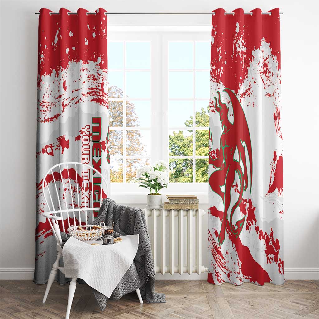 Diablos Rojos 2025 Baseball Custom Window Curtain Come On Mexico