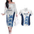 Custom England Football Couples Matching Off The Shoulder Long Sleeve Dress and Hawaiian Shirt 2024 Go Champions Three Lions - Wonder Print Shop