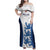 Custom England Football Family Matching Off Shoulder Maxi Dress and Hawaiian Shirt 2024 Go Champions Three Lions - Wonder Print Shop