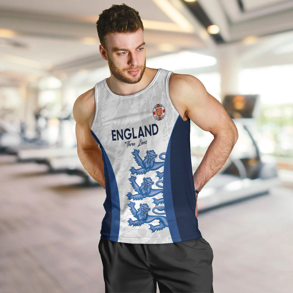 Custom England Football Men Tank Top 2024 Go Champions Three Lions - Wonder Print Shop