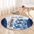 Custom England Football Round Carpet 2024 Go Champions Three Lions