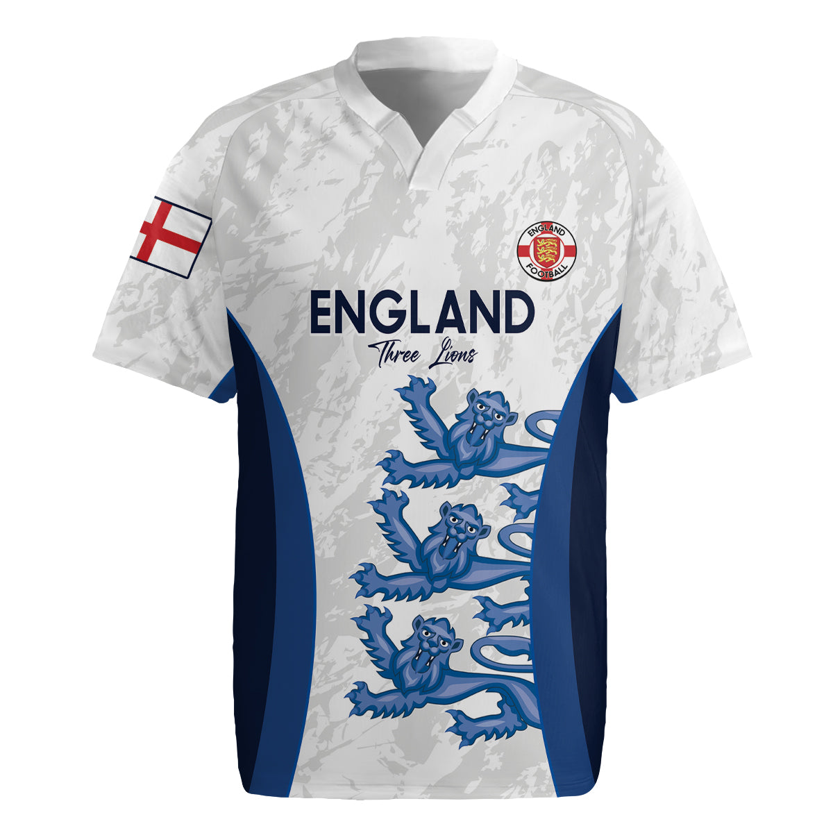 Custom England Football Rugby Jersey 2024 Go Champions Three Lions