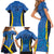 Custom Scotland Football Family Matching Short Sleeve Bodycon Dress and Hawaiian Shirt 2024 Go Champions Scottish - Wonder Print Shop