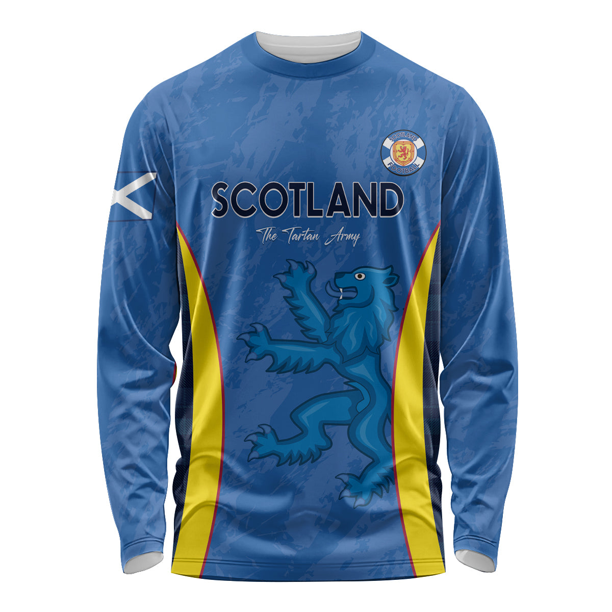 Custom Scotland Football Long Sleeve Shirt 2024 Go Champions Scottish - Wonder Print Shop