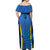 Custom Scotland Football Off Shoulder Maxi Dress 2024 Go Champions Scottish - Wonder Print Shop