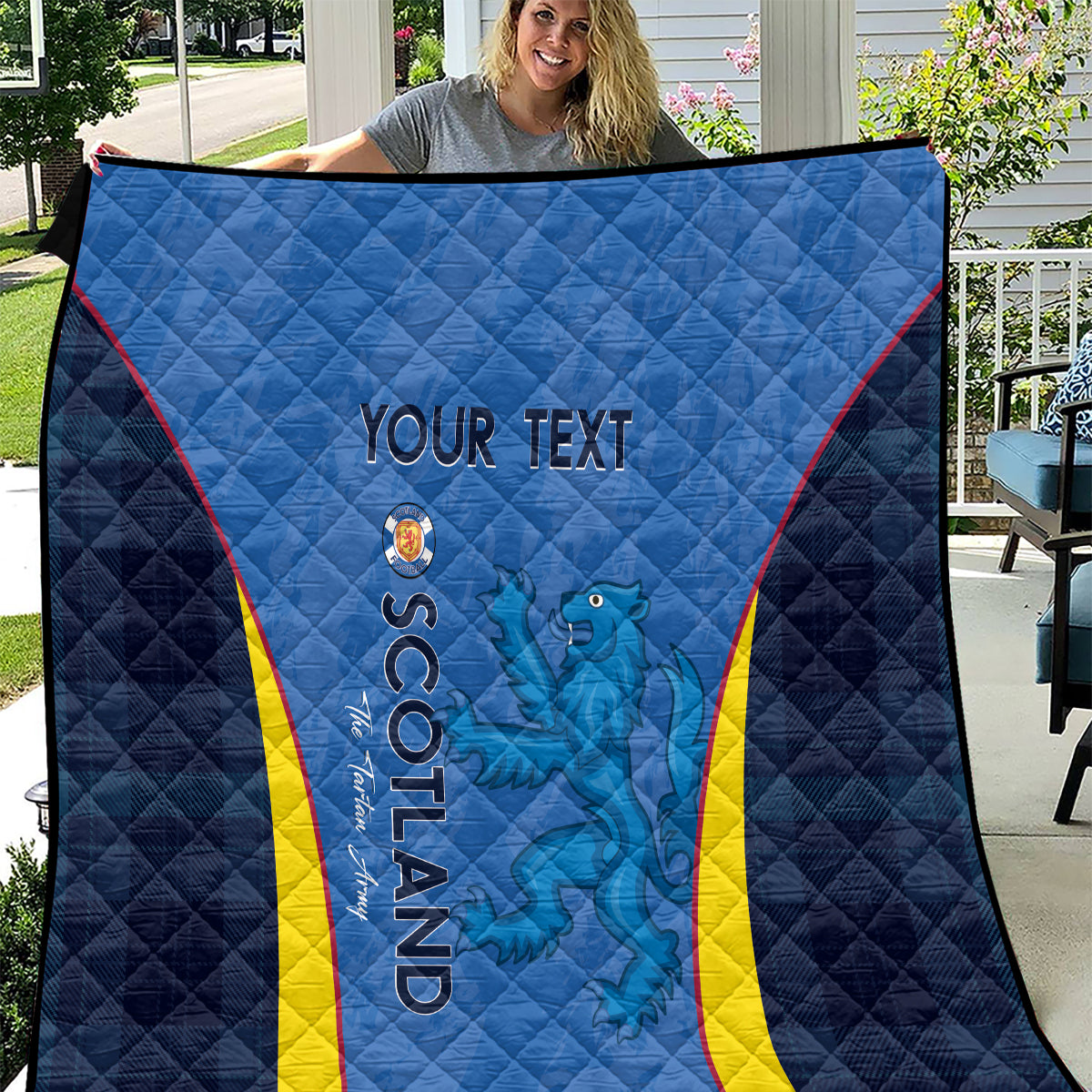 Custom Scotland Football Quilt 2024 Go Champions Scottish