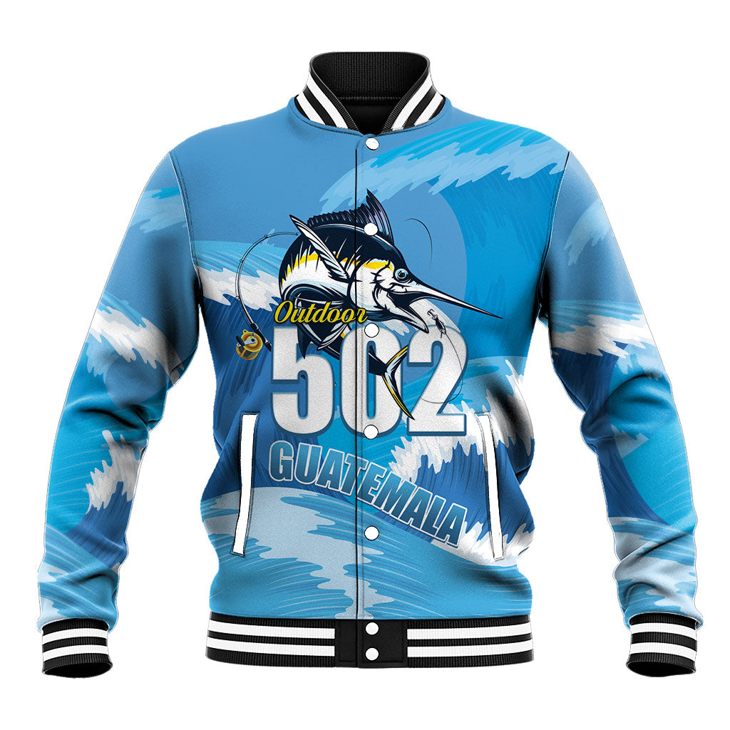 Blue Marlin Fishing Guatemala Baseball Jacket Makaira Nigricans 502 Outdoor Hobby