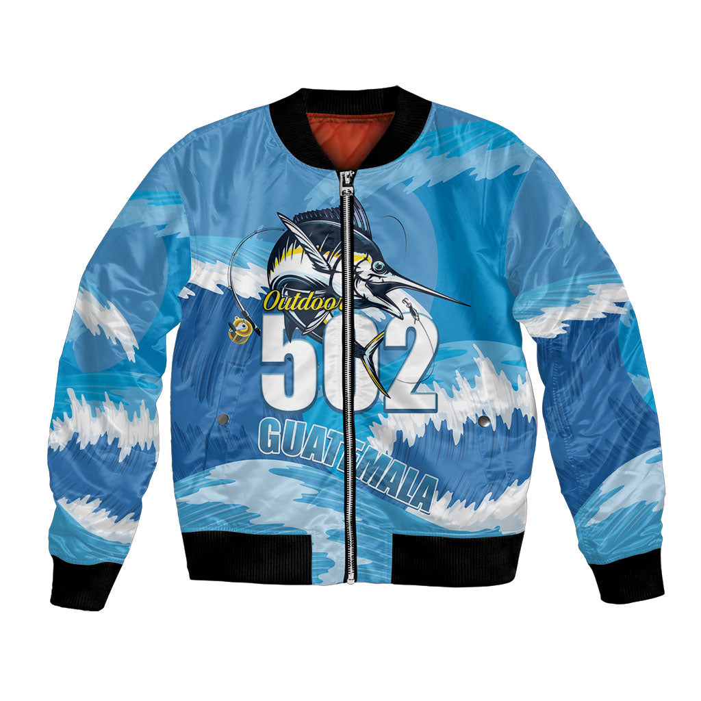 Blue Marlin Fishing Guatemala Bomber Jacket Makaira Nigricans 502 Outdoor Hobby