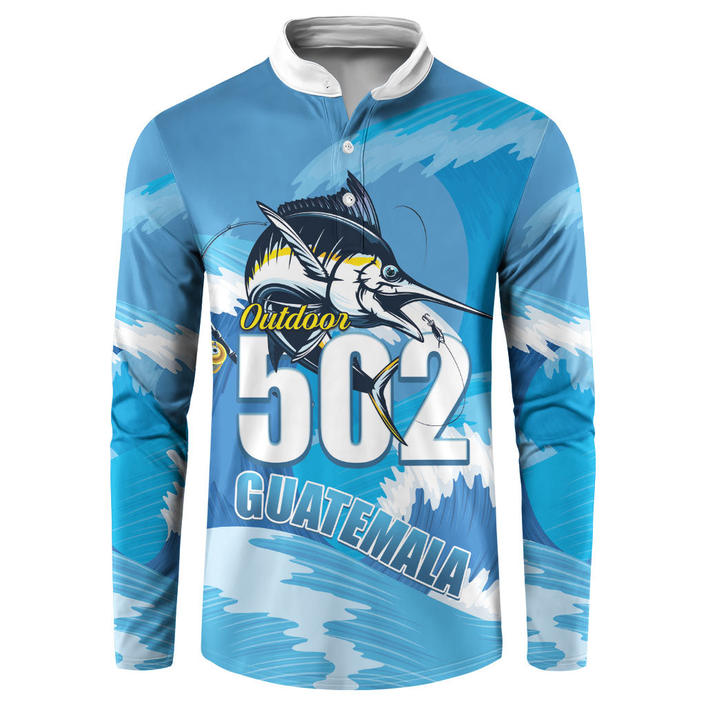Blue Marlin Fishing Guatemala Button Sweatshirt Makaira Nigricans 502 Outdoor Hobby