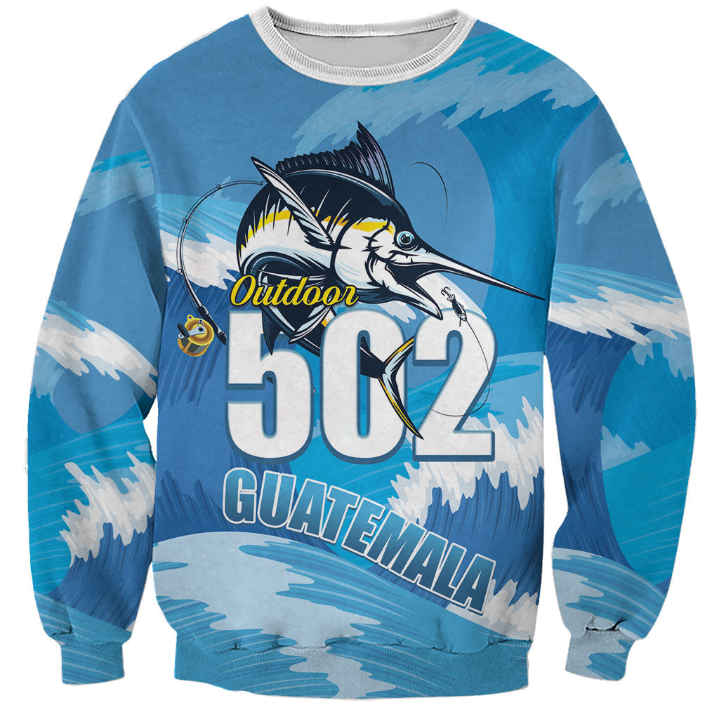Blue Marlin Fishing Guatemala Sweatshirt Makaira Nigricans 502 Outdoor Hobby