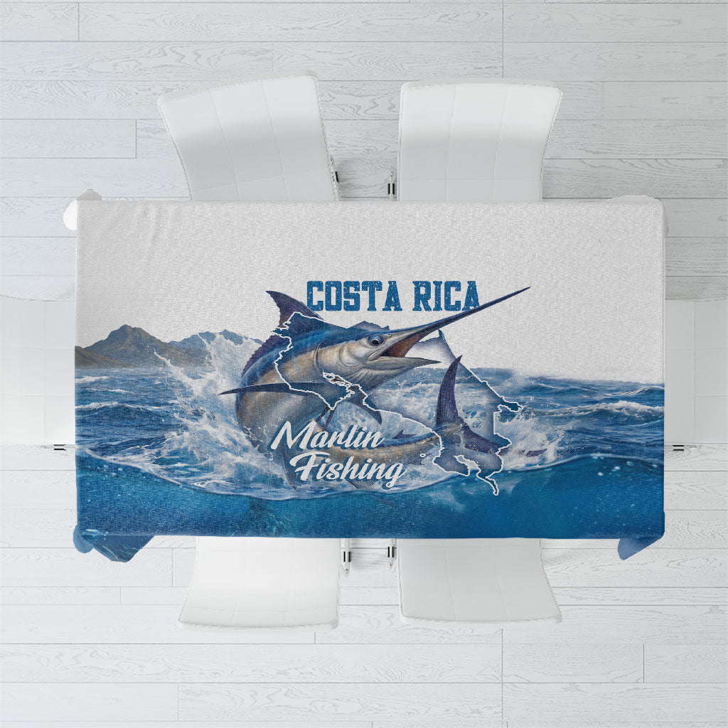 Blue Marlin Fishing Costa Rica Tablecloth Makaira Nigricans Deep Sea Fishing