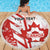 Custom Canada Soccer Beach Blanket Les Rouges Sporty Style - Wonder Print Shop