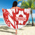 Custom Canada Soccer Beach Blanket Les Rouges Sporty Style - Wonder Print Shop