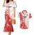 Custom Canada Soccer Couples Matching Mermaid Dress and Hawaiian Shirt Les Rouges Sporty Style - Wonder Print Shop