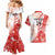 Custom Canada Soccer Couples Matching Mermaid Dress and Hawaiian Shirt Les Rouges Sporty Style - Wonder Print Shop