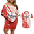 Custom Canada Soccer Couples Matching Off Shoulder Short Dress and Hawaiian Shirt Les Rouges Sporty Style - Wonder Print Shop