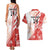 Custom Canada Soccer Couples Matching Tank Maxi Dress and Hawaiian Shirt Les Rouges Sporty Style - Wonder Print Shop